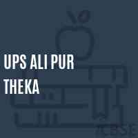 Ups Ali Pur Theka Middle School Logo