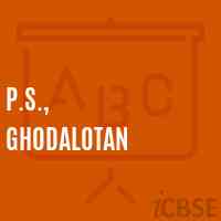 P.S., Ghodalotan Primary School Logo