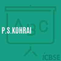 P.S.Kohrai Primary School Logo