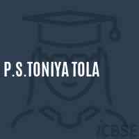 P.S.Toniya Tola Primary School Logo