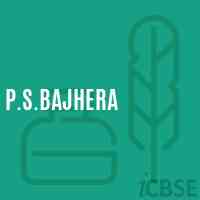 P.S.Bajhera Primary School Logo