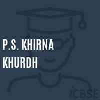 P.S. Khirna Khurdh Primary School Logo
