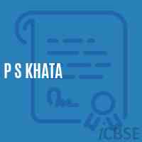 P S Khata Primary School Logo