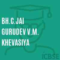 Bh.C.Jai Gurudev V.M. Khevasiya Primary School Logo