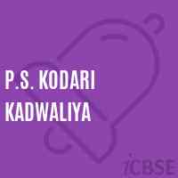 P.S. Kodari Kadwaliya Primary School Logo