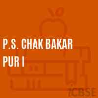 P.S. Chak Bakar Pur I Primary School Logo