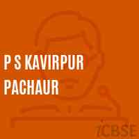 P S Kavirpur Pachaur Primary School Logo
