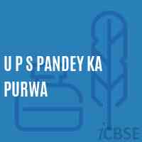 U P S Pandey Ka Purwa Middle School Logo