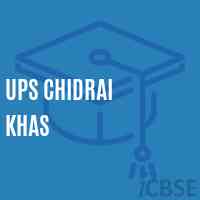 Ups Chidrai Khas Middle School Logo