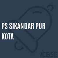 Ps Sikandar Pur Kota Primary School Logo