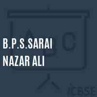 B.P.S.Sarai Nazar Ali Primary School Logo