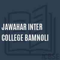 Jawahar Inter College Bamnoli High School Logo