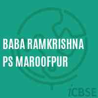 Baba Ramkrishna Ps Maroofpur School Logo
