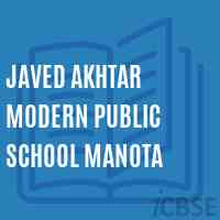 Javed Akhtar Modern Public School Manota Logo