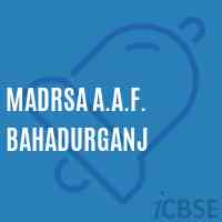 Madrsa A.A.F. Bahadurganj Primary School Logo