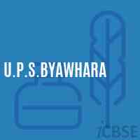 U.P.S.Byawhara Middle School Logo