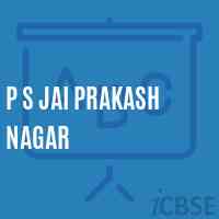 P S Jai Prakash Nagar Primary School Logo