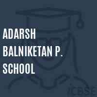 Adarsh Balniketan P. School Logo