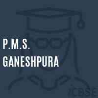 P.M.S. Ganeshpura Middle School Logo