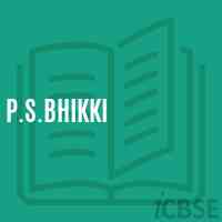 P.S.Bhikki Primary School Logo