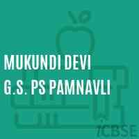 Mukundi Devi G.S. Ps Pamnavli Primary School Logo
