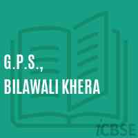 G.P.S., Bilawali Khera Primary School Logo