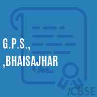 G.P.S., ,Bhaisajhar Primary School Logo