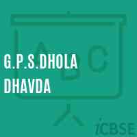 G.P.S.Dhola Dhavda Primary School Logo
