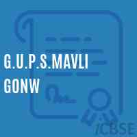 G.U.P.S.Mavli Gonw Middle School Logo