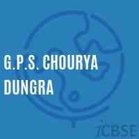 G.P.S. Chourya Dungra Primary School Logo