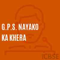 G.P.S. Nayako Ka Khera Primary School Logo