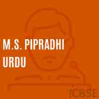 M.S. Pipradhi Urdu Middle School Logo