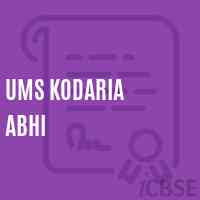 Ums Kodaria Abhi Middle School Logo