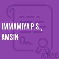 Immamiya P.S., Amsin Primary School Logo