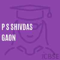 P S Shivdas Gaon Primary School Logo