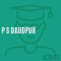 P S Daudpur Primary School Logo