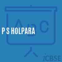 P S Holpara Primary School Logo
