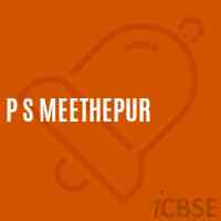 P S Meethepur Primary School Logo