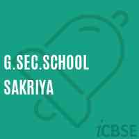 G.Sec.School Sakriya Logo