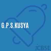 G.P.S.Kusya Primary School Logo