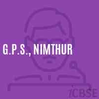 G.P.S., Nimthur Primary School Logo