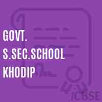 Govt. S.Sec.School Khodip Logo