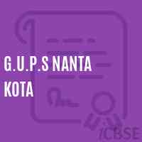 G.U.P.S Nanta Kota Middle School Logo