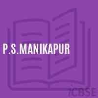 P.S.Manikapur Primary School Logo