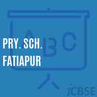 Pry. Sch. Fatiapur Primary School Logo