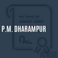 P.M. Dharampur Middle School Logo