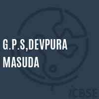 G.P.S,Devpura Masuda Primary School Logo
