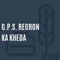 G.P.S. Regron Ka Kheda Primary School Logo