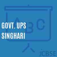 Govt. Ups Singhari Middle School Logo