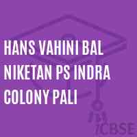 Hans Vahini Bal Niketan Ps Indra Colony Pali Primary School Logo